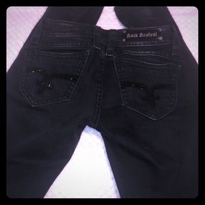 Black skinny rick revival jeans